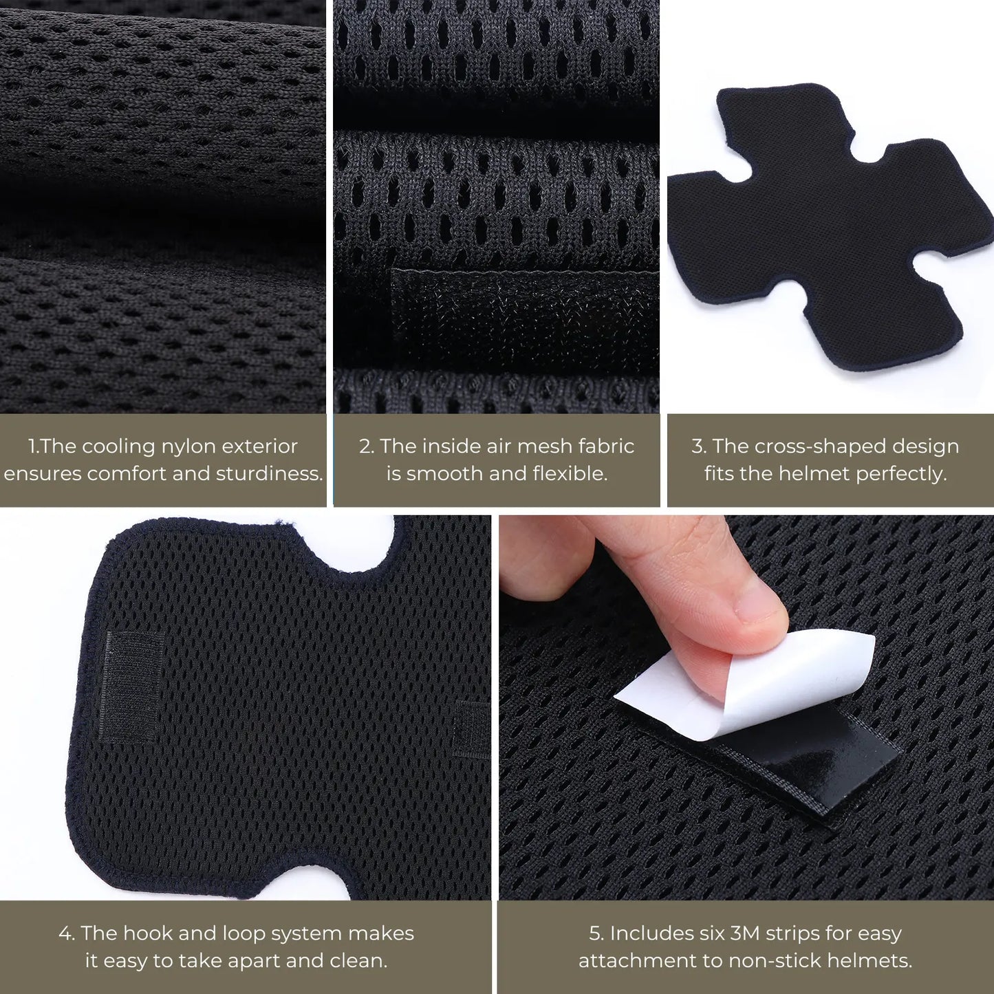 Anti-Sweat Helmet Cooling Pad Calm Liner